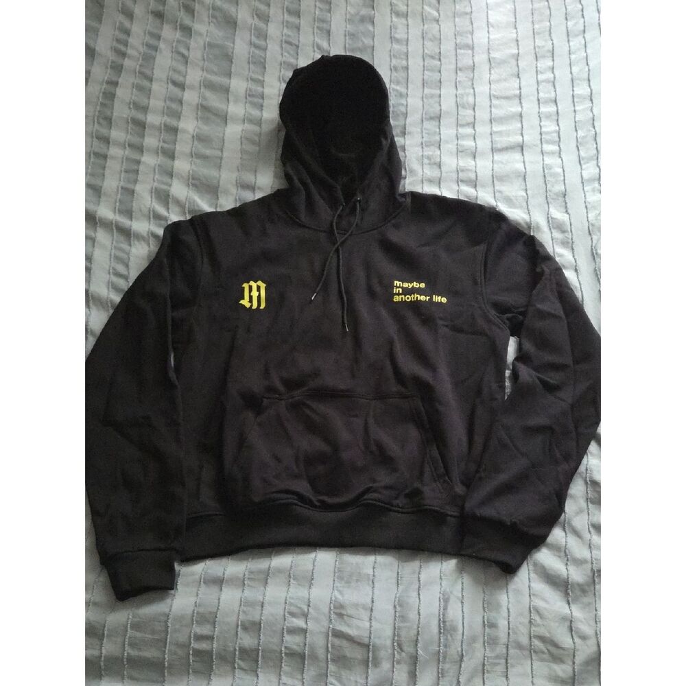 Black Hoodie with Yellow Logo